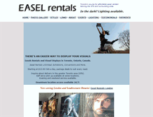 Tablet Screenshot of easelrentals.com